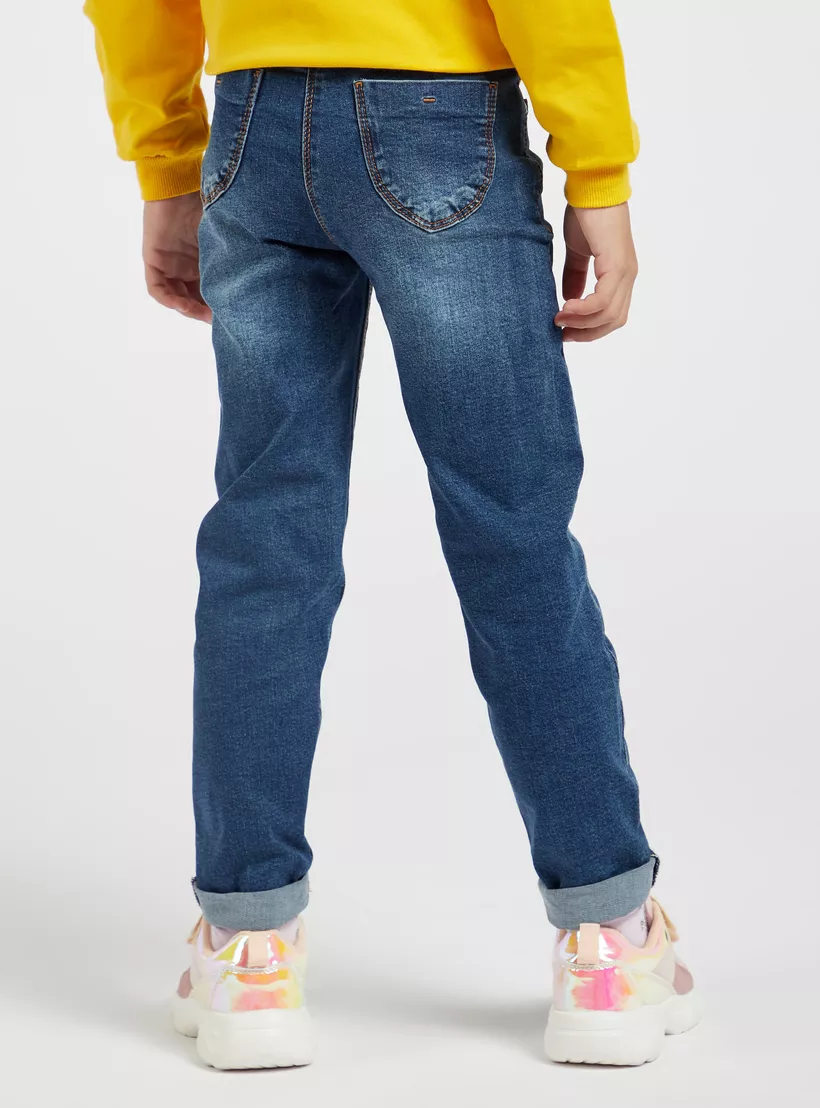 Juniors Girls' Slim Fit Jeans-4