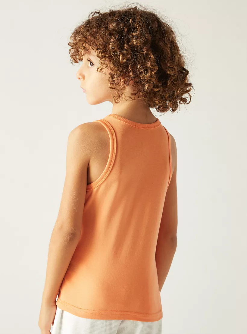 Juniors Lion Print Vest - Set of 3-3