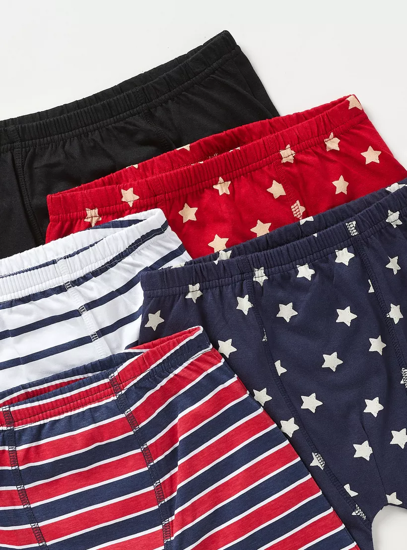 Juniors Printed Boxers - Set of 5-3