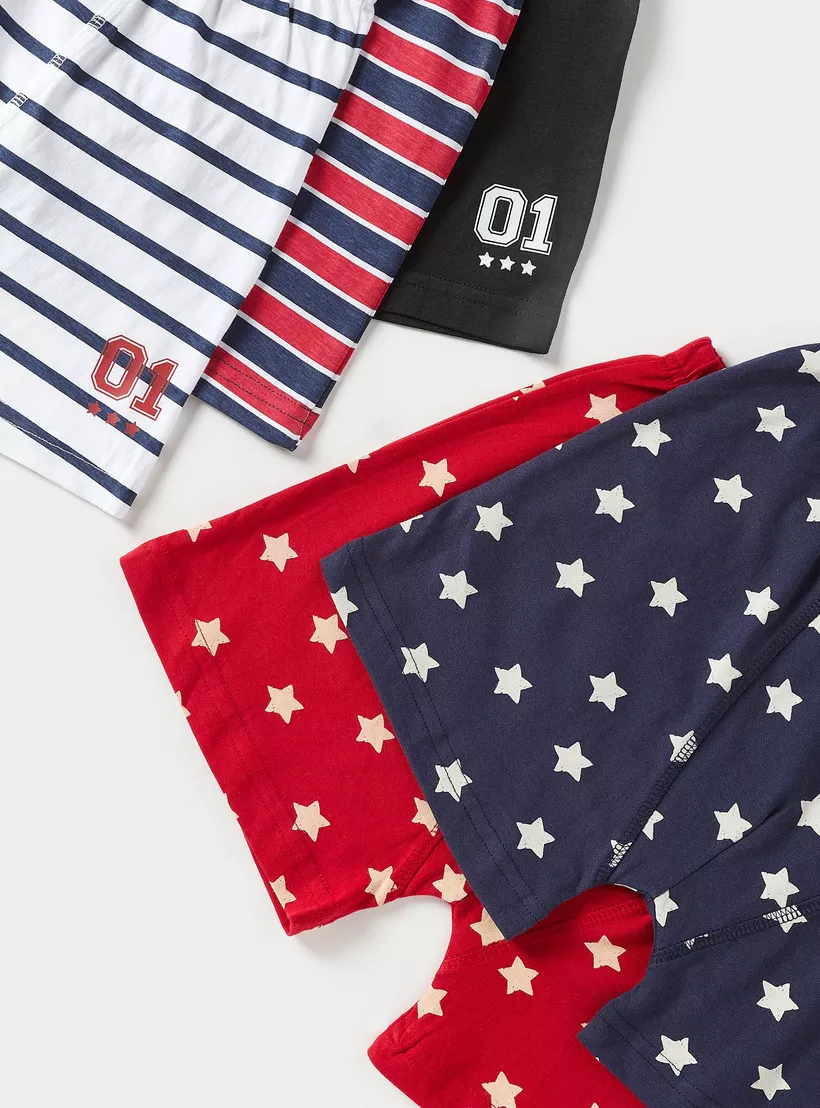 Juniors Printed Boxers - Set of 5-4