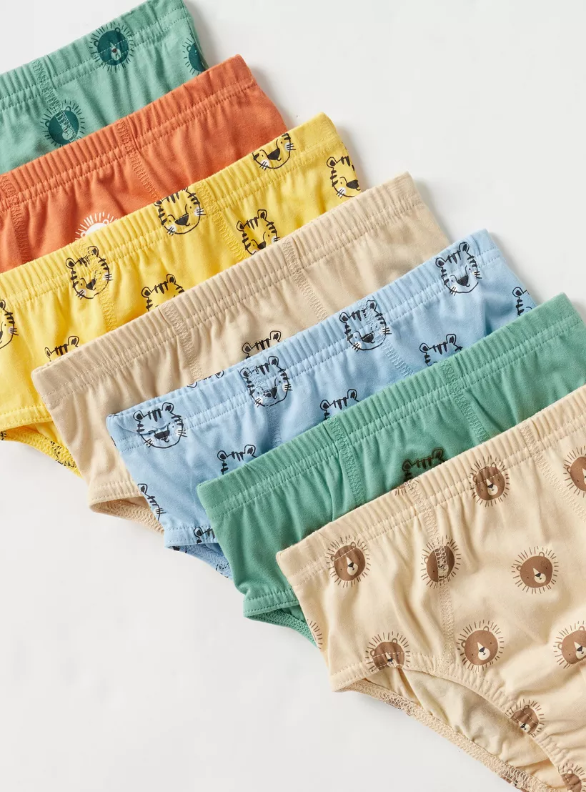 Juniors Printed Briefs - Set of 7-3