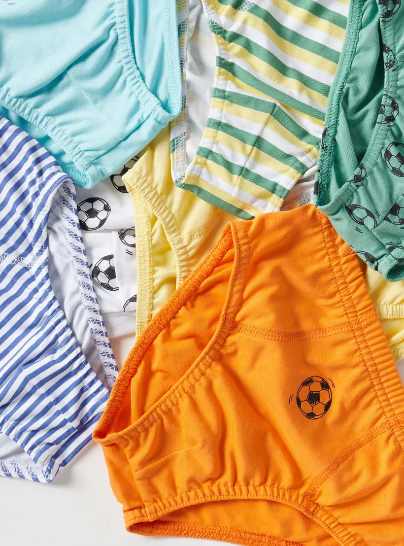 Juniors Printed Briefs - Set of 7-8