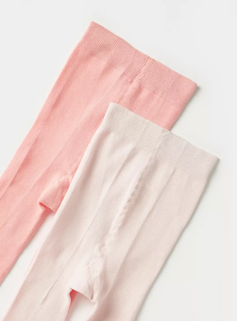 Juniors Printed Closed Feet Tights-4