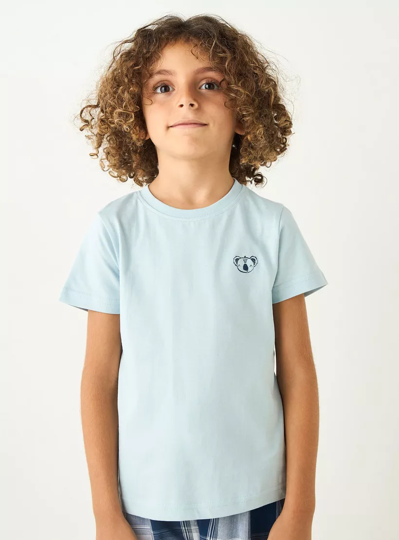 Juniors-Printed-Short-Sleeve-T-shirt-and-Pyjamas - Set-of-3-1