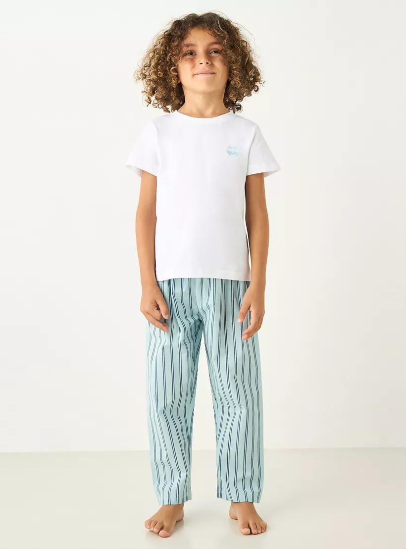 Juniors-Printed-Short-Sleeve-T-shirt-and-Pyjamas - Set-of-3-6