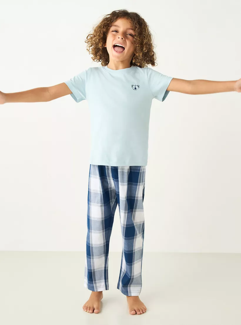 Juniors-Printed-Short-Sleeve-T-shirt-and-Pyjamas - Set-of-3-7