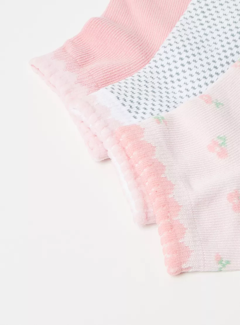 Juniors Printed Socks - Set of 3-3