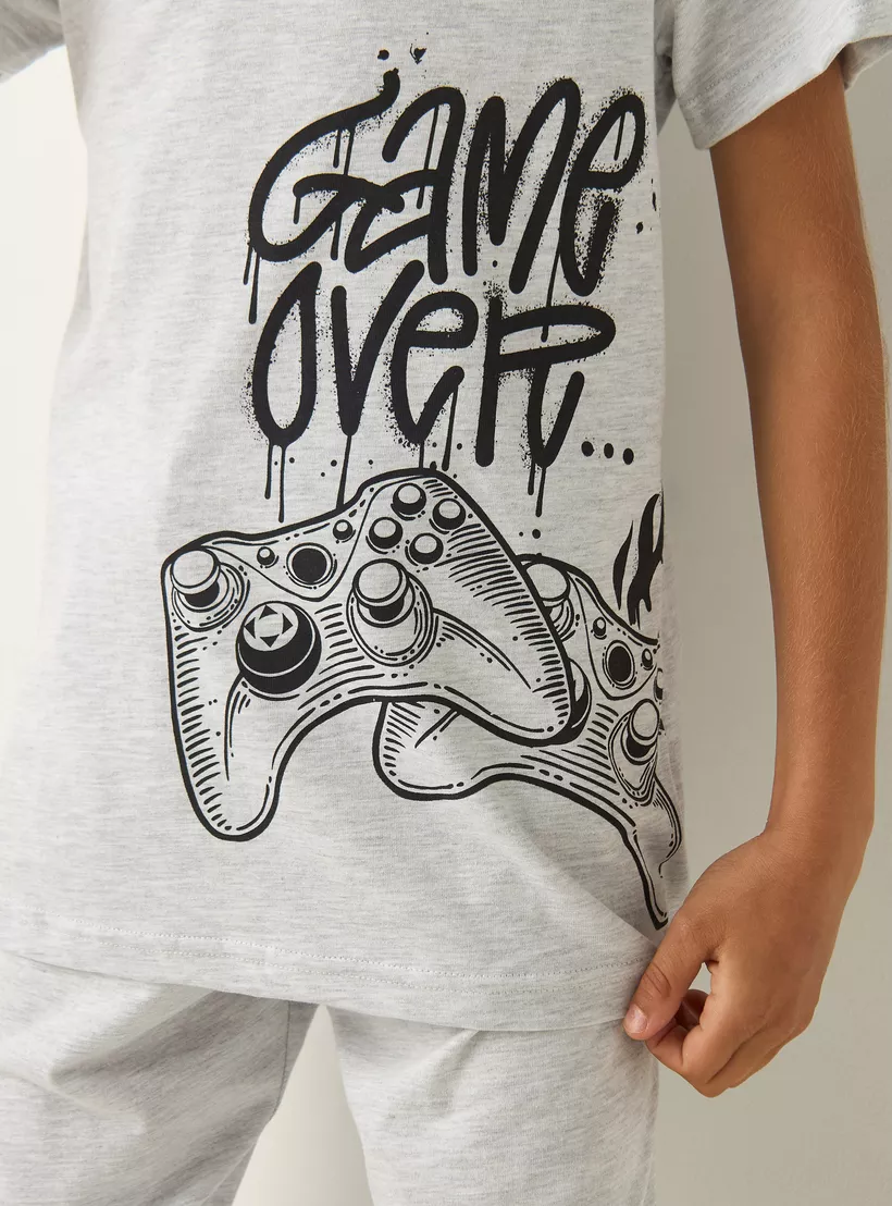 Juniors-Printed-T-shirt-and-Pyjama - Set-of-2-4