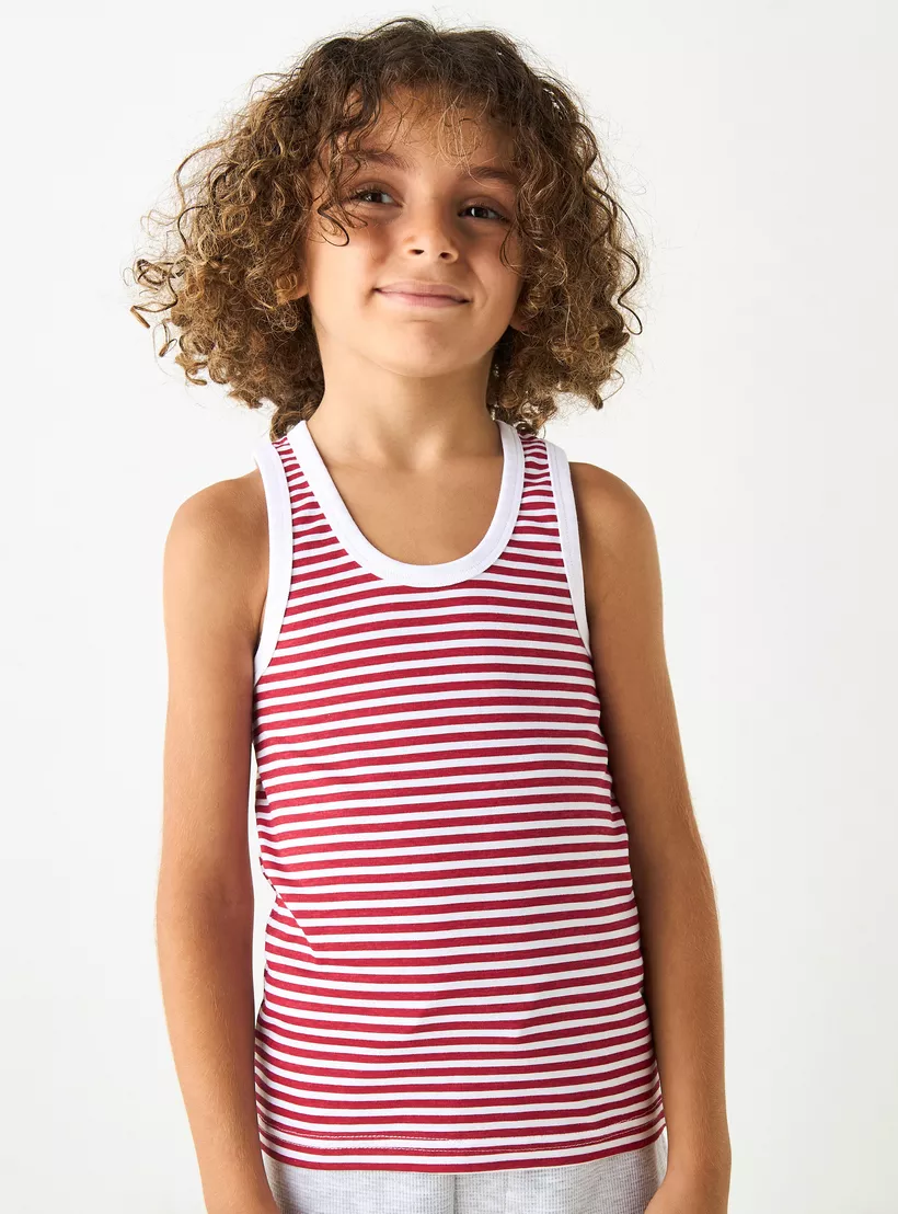 Juniors Printed Vest - Set of 3-7
