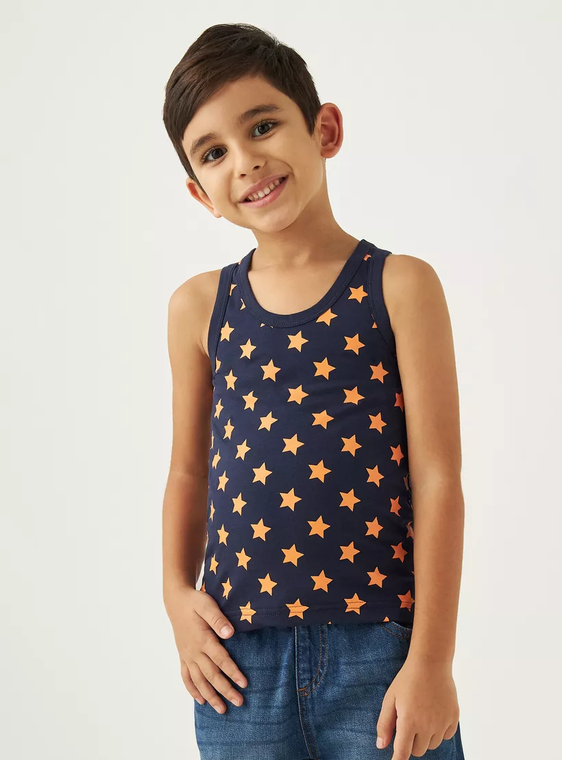 Juniors Printed Vest - Set of 7-9