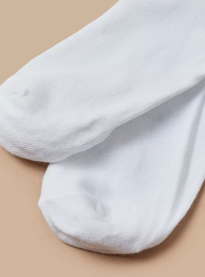 Juniors Solid Closed Feet Tights-4