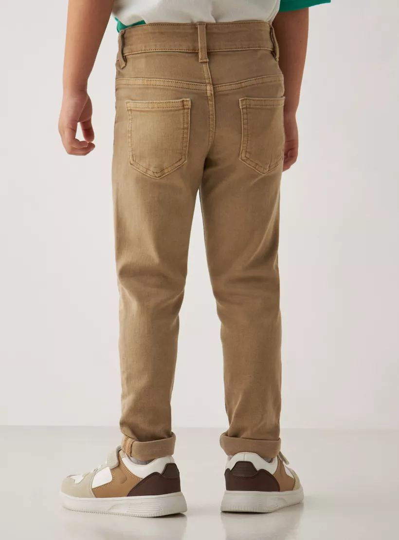 Juniors-Solid-Jeans-with-Button-Closure-and-Pockets-2