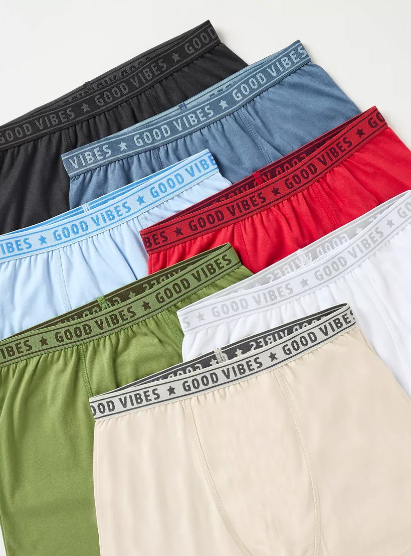 Juniors Solid Trunks - Set of 7-3
