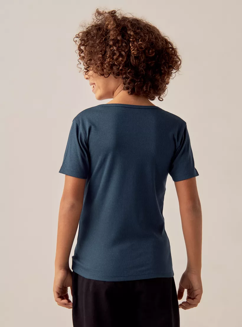 Juniors Textured Thermal Vest -4