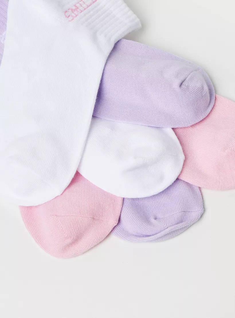 Juniors Typography Print Socks -4