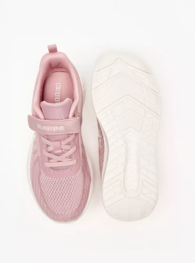 Kappa Girls' Colourblock Walking Shoes with Hook and Loop Closure-4
