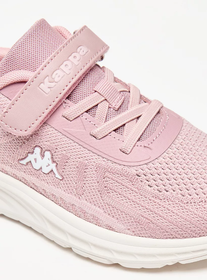 Kappa Girls' Colourblock Walking Shoes with Hook and Loop Closure-5