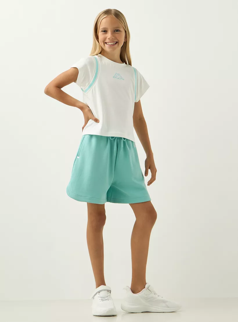 Kappa Logo Embossed T-shirt with Short -2