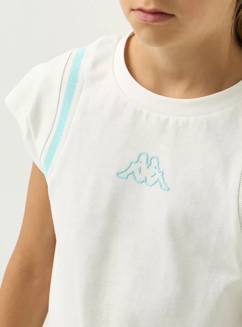 Kappa Logo Embossed T-shirt with Short -4