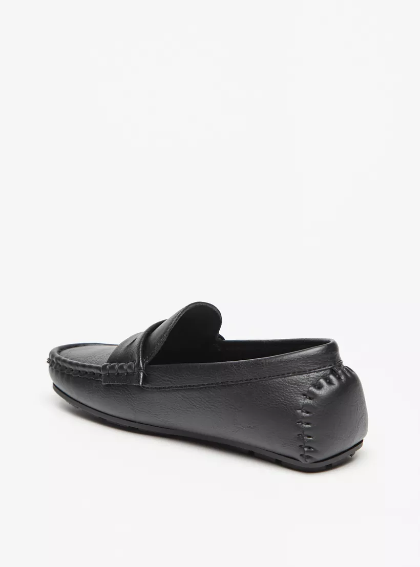 LBL by Shoexpress Solid Slip-On Loafers-3