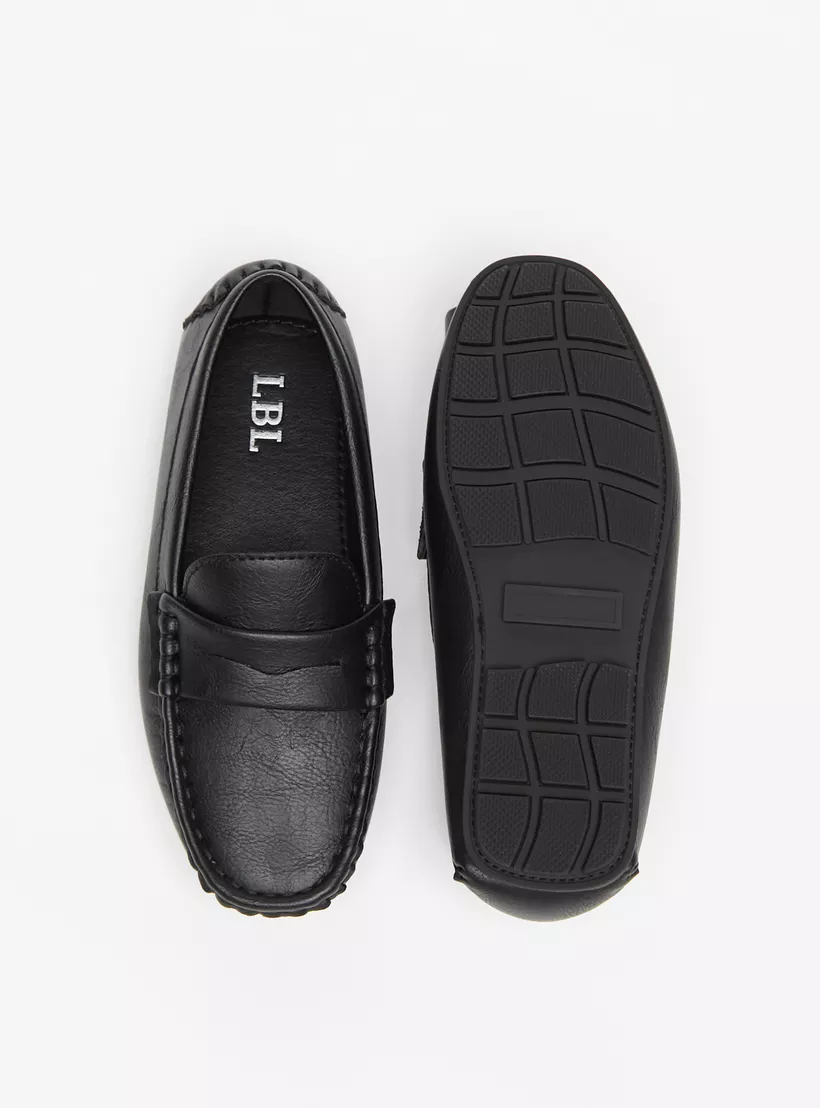LBL by Shoexpress Solid Slip-On Loafers-4