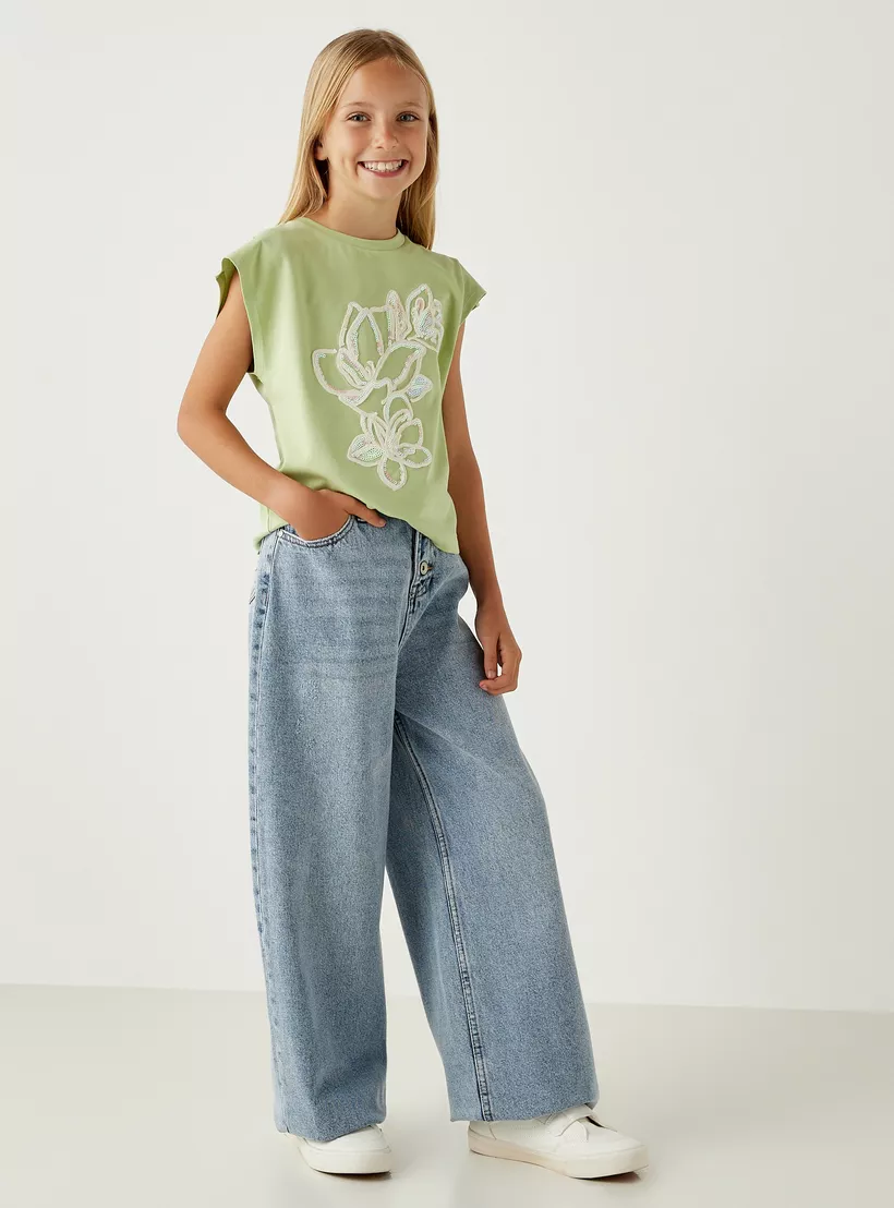 Lee Cooper Girls' Solid Jeans-2