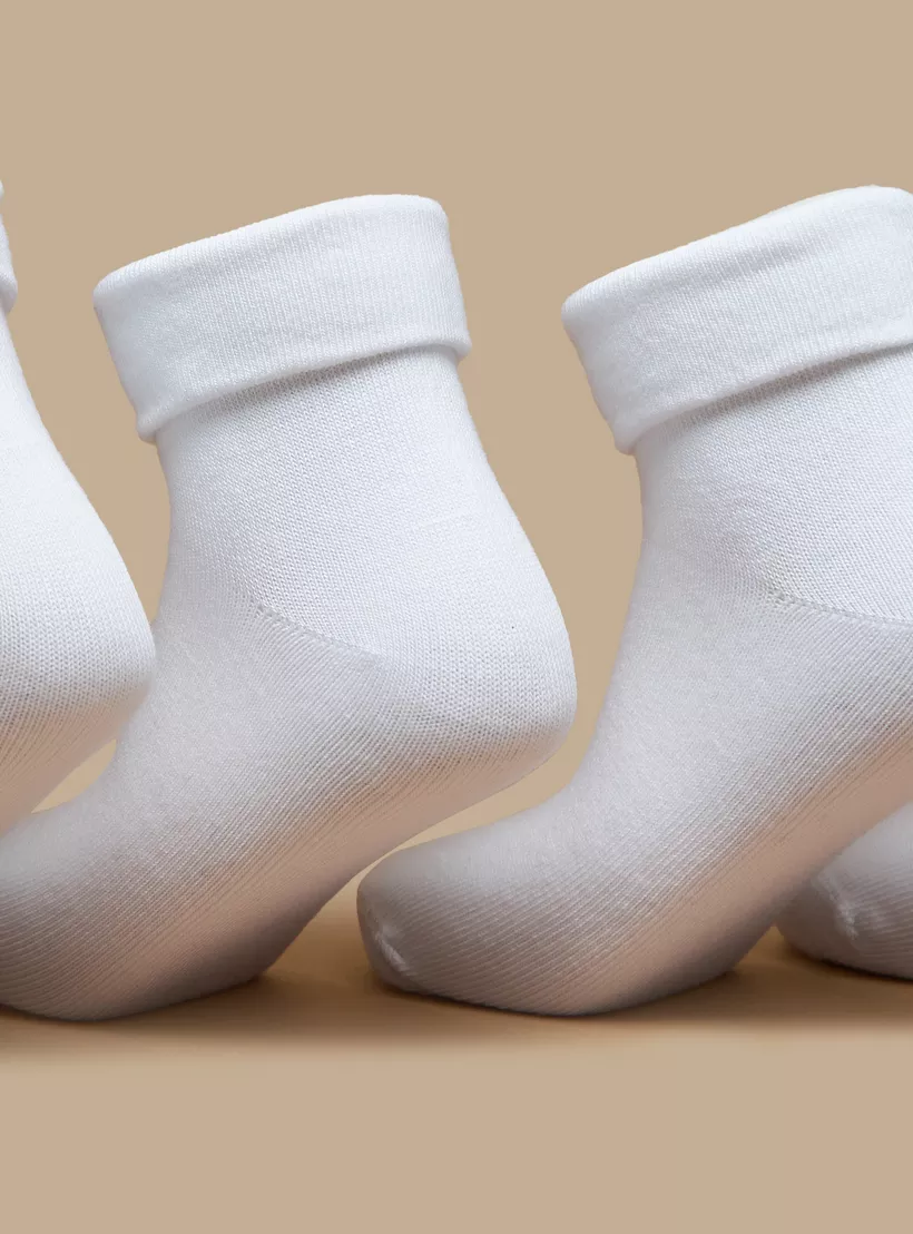 Little Missy Solid Ankle Length Socks - 2