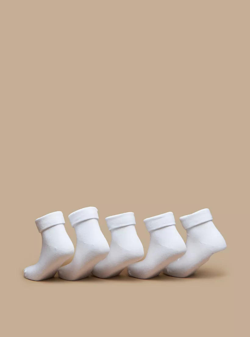 Little Missy Solid Ankle Length Socks - 3