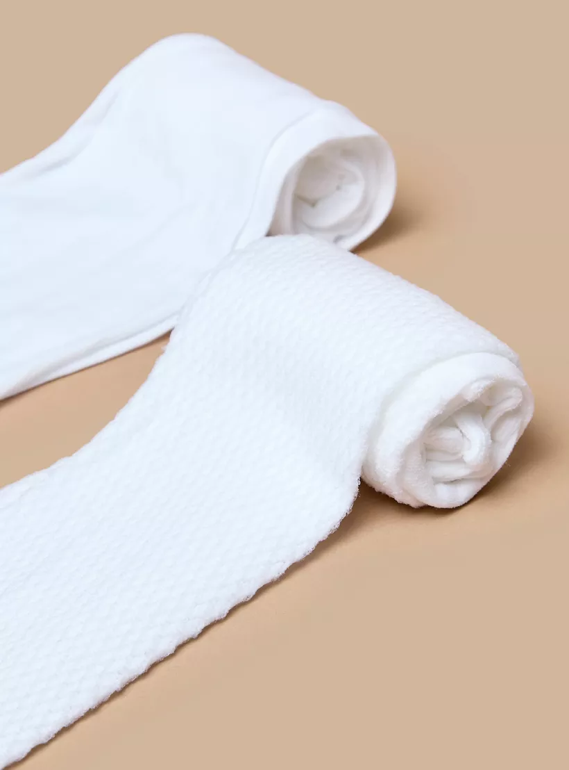 Little Missy Textured Tights-2