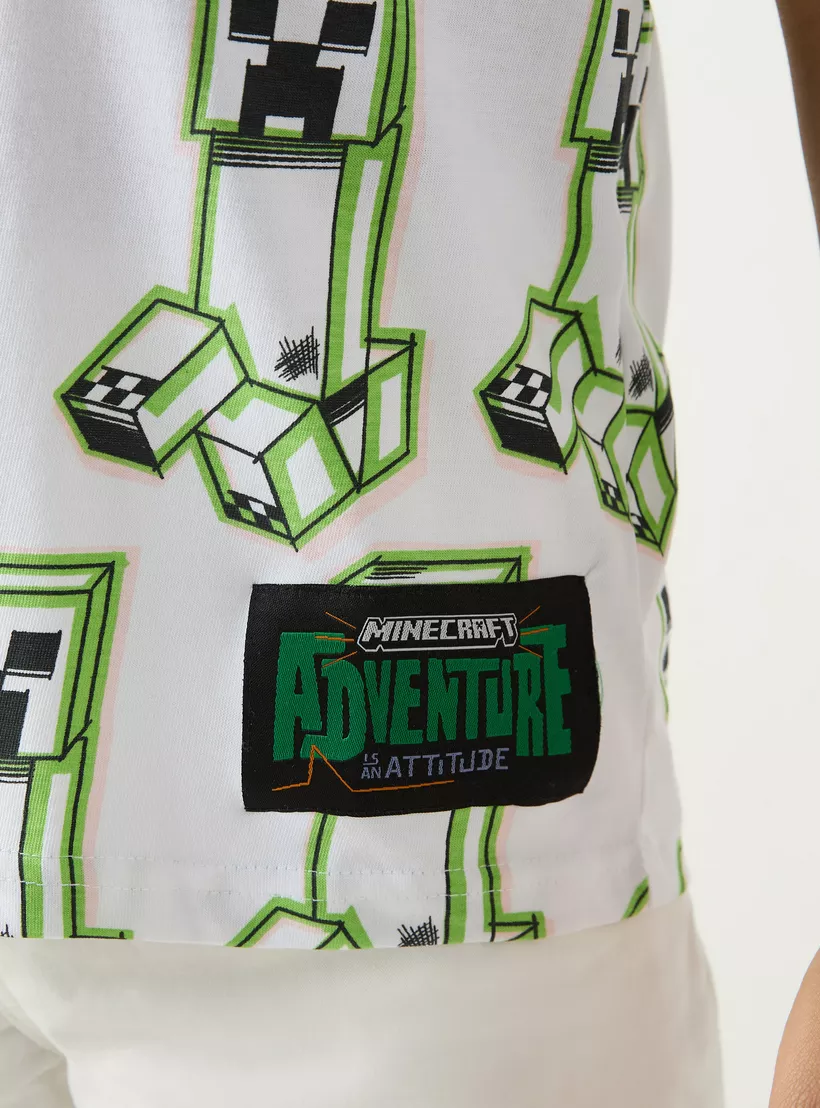 Minecraft All-Over Print T-Shirt with Short Sleeves-4