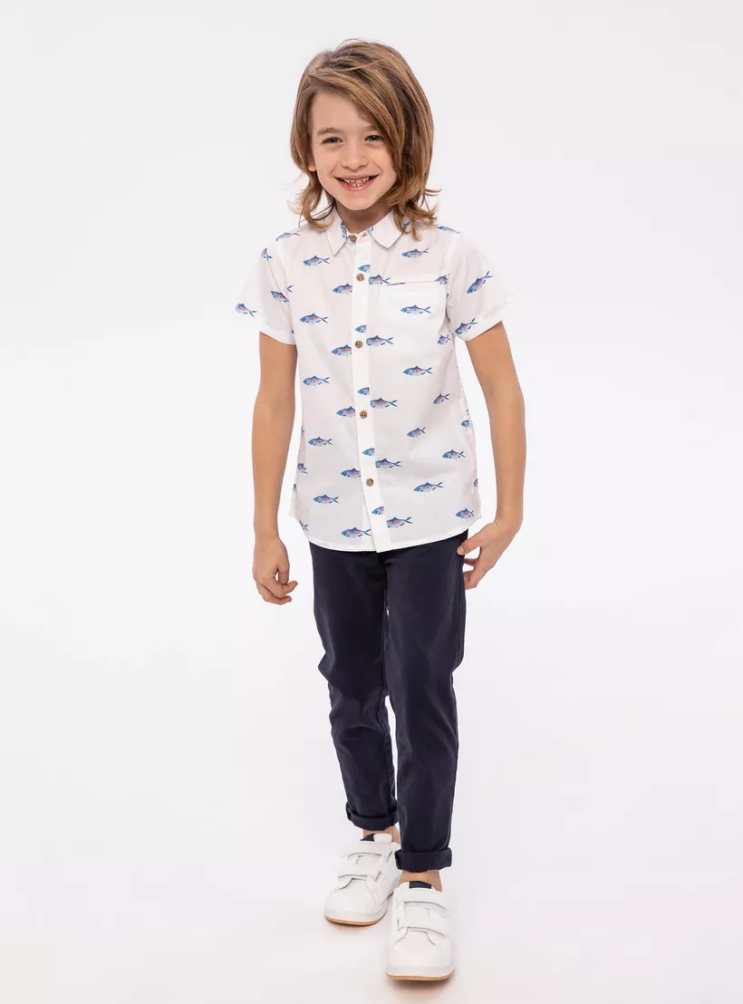 Minoti All-Over-Printed Short Sleeves Shirt-5