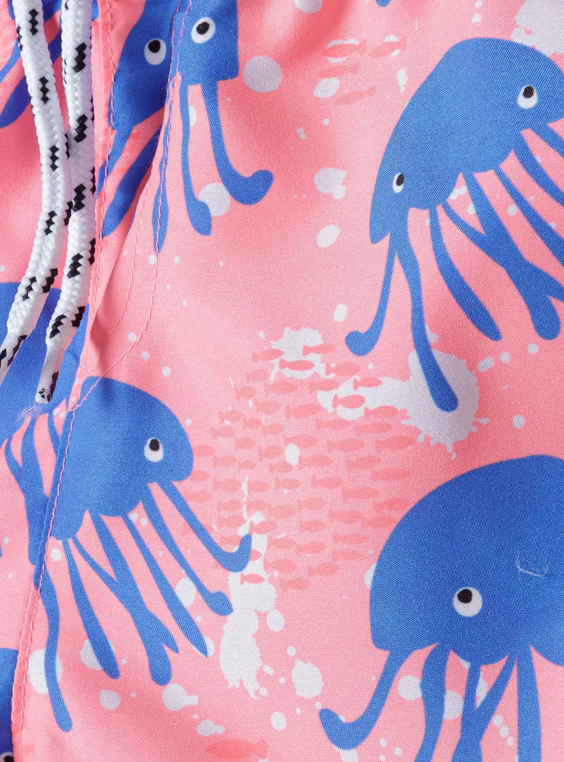 Minoti Printed Board Shorts-Octupus-4