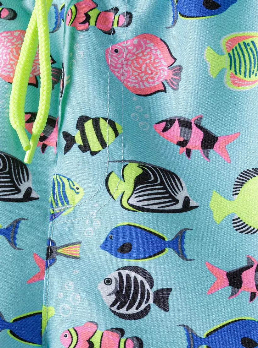 Minoti Printed Board Shorts-fish-4