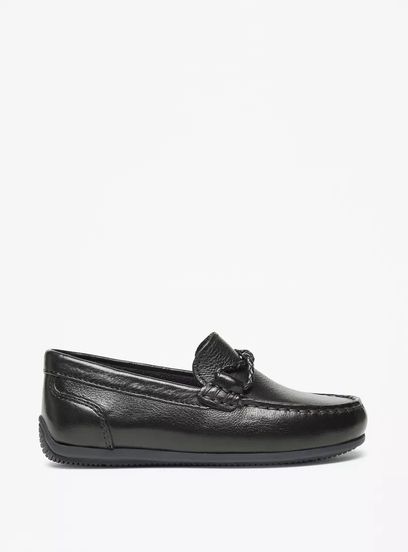 Mister Duchini Solid Slip-On Loafers black -2
