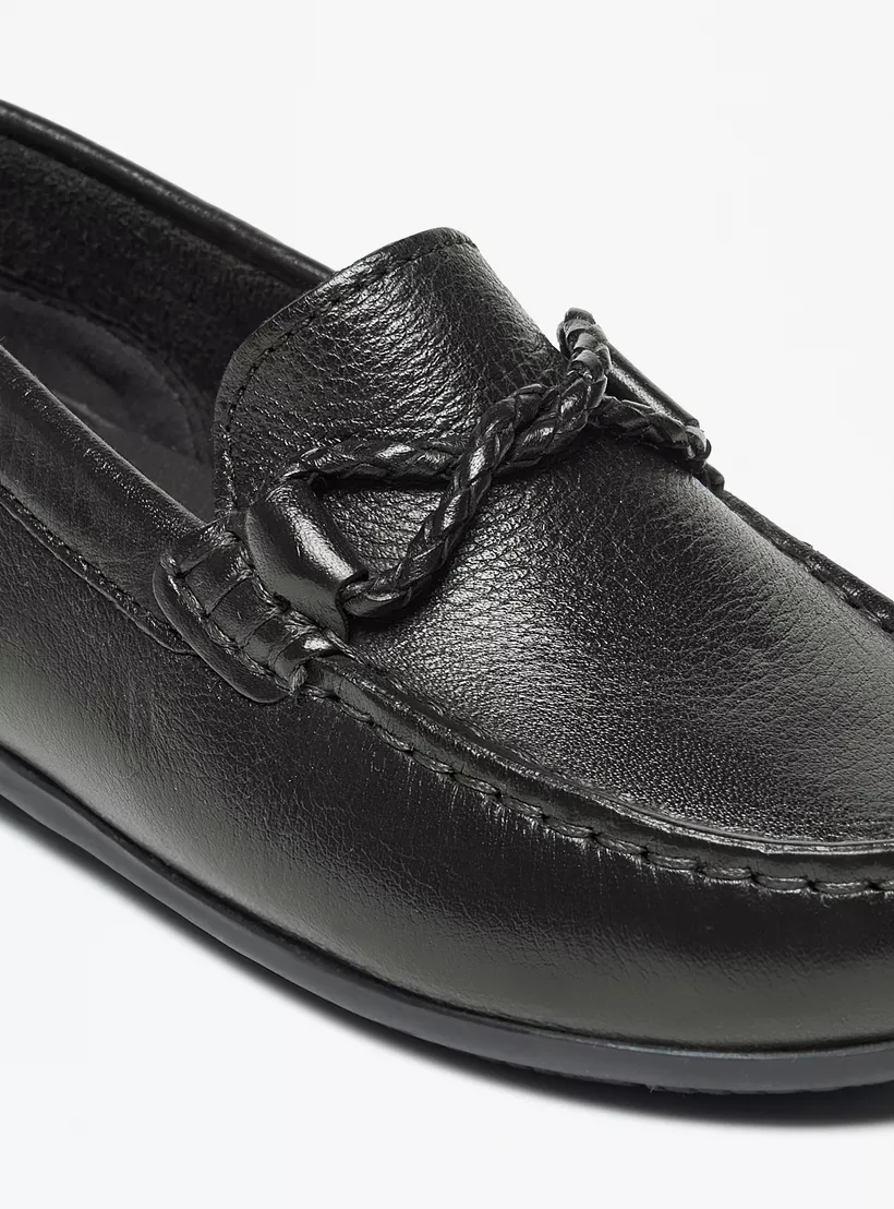 Mister Duchini Solid Slip-On Loafers black -5