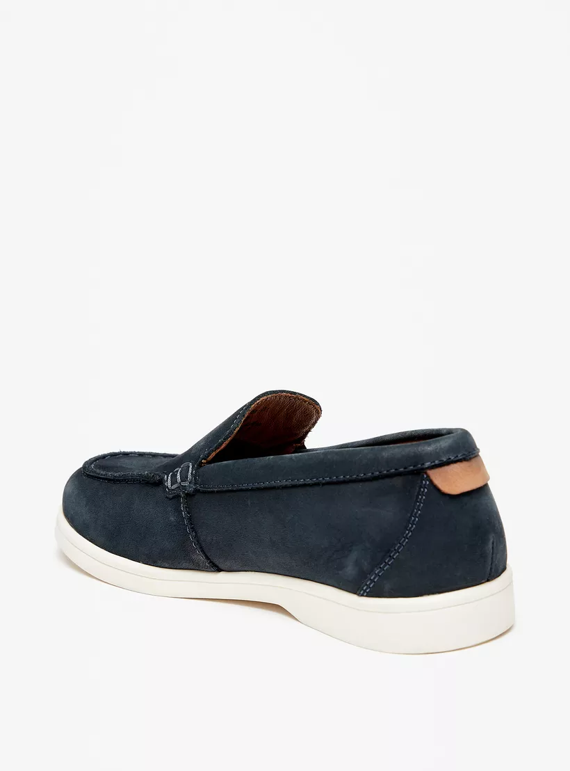 Mister Duchini Solid Slip-On Loafers blue -2