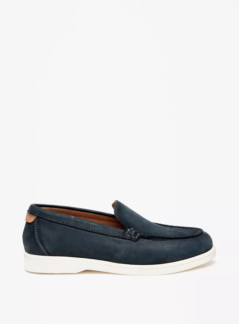 Mister Duchini Solid Slip-On Loafers blue -3
