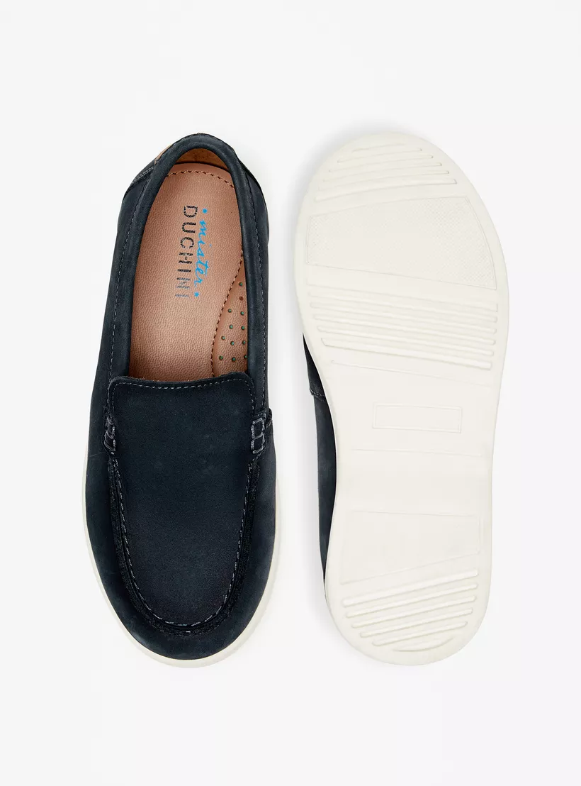 Mister Duchini Solid Slip-On Loafers blue -4