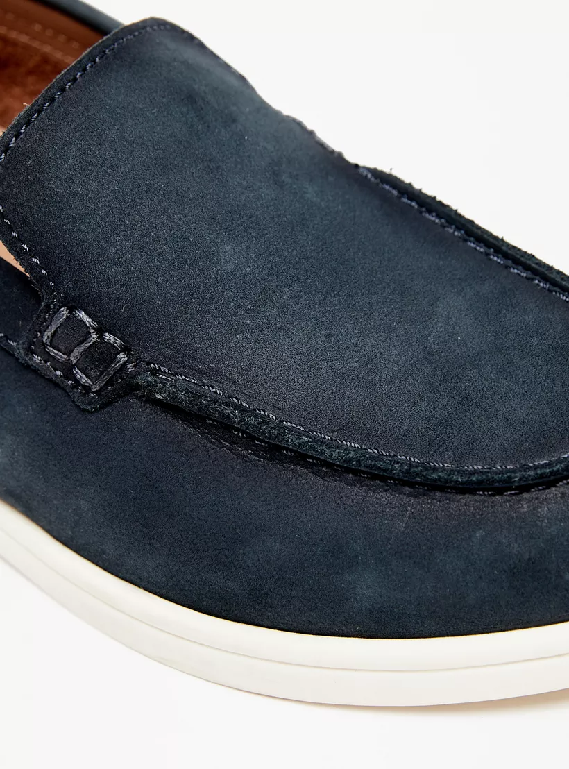 Mister Duchini Solid Slip-On Loafers blue -5