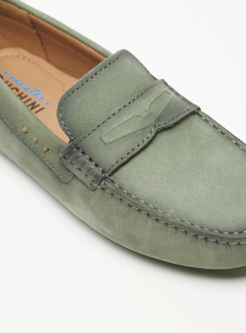 Mister Duchini Solid Slip-On Mocassins green-5