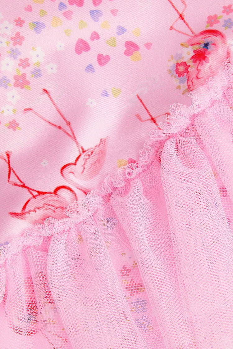 Monsoon Pink Baby Flamingo Swimsuit-3