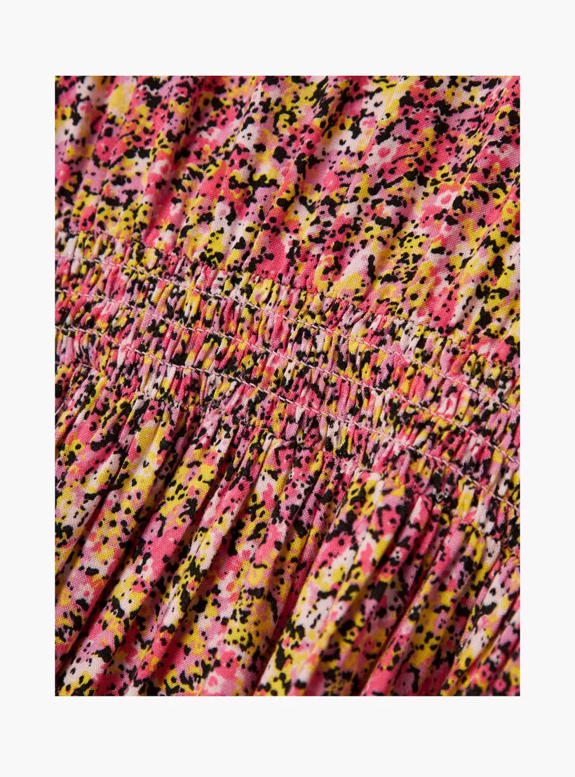 Name It All-Over Printed A-line Dress with Long Sleeves-4