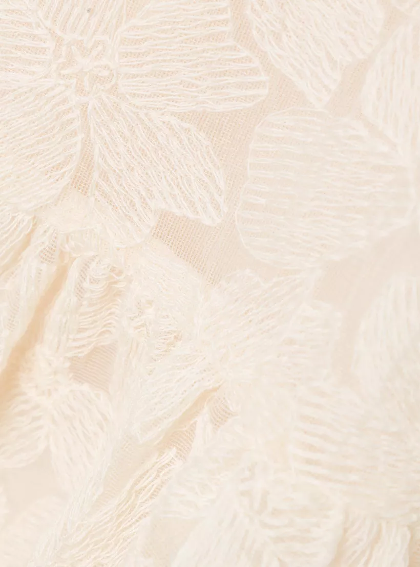 Name It Floral Embroidered drop waist dress with Short Sleeves and Drop Waist-2