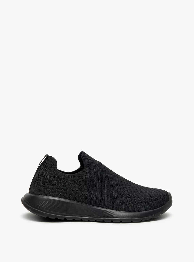 Oaklan by Shoexpress black Textured Slip-3