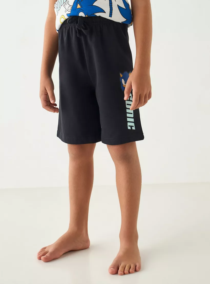 Sonic-the-Hedgehog-Print-T-shirt-and-Shorts-Set-3