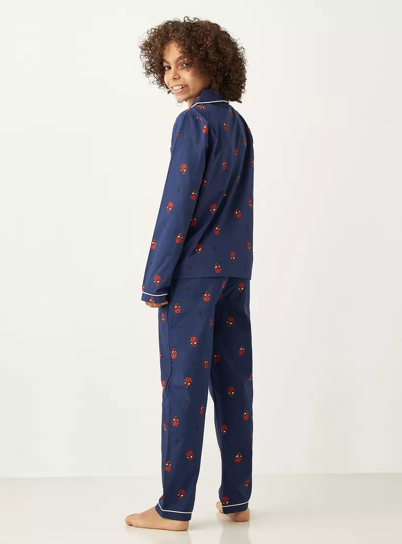 Spider-Man-Print-Shirt-and-Pyjama-Set-3