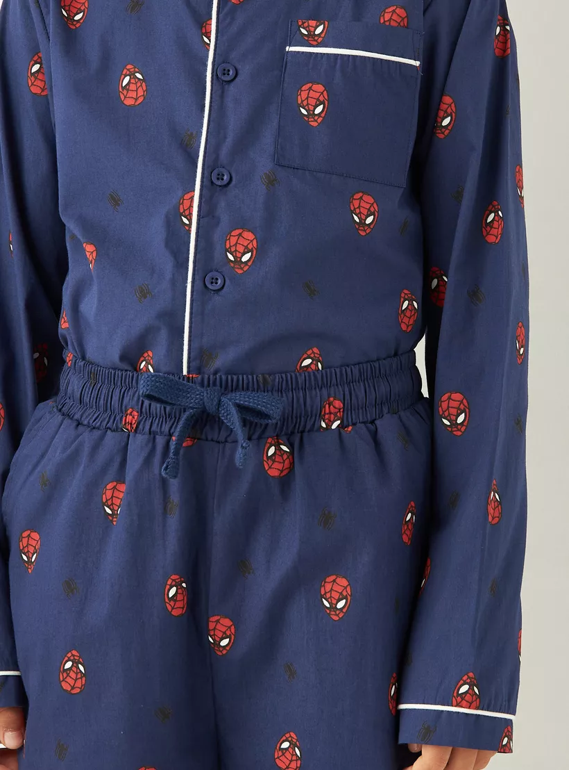 Spider-Man-Print-Shirt-and-Pyjama-Set-4