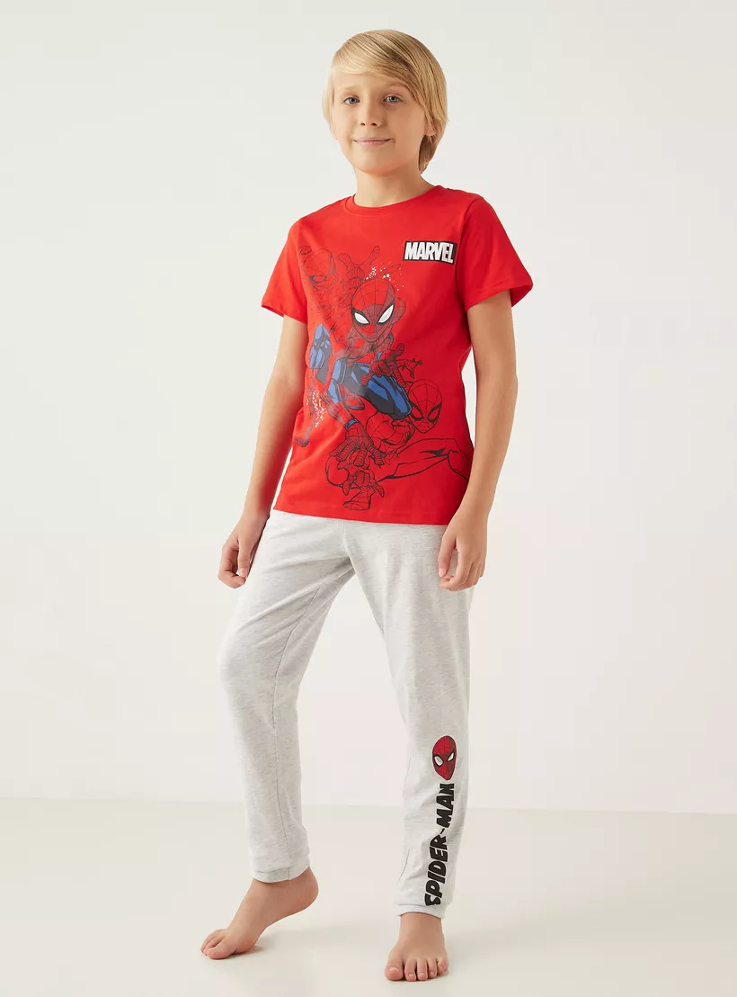Spider-Man-Print-T-shirt-and-Pyjama - Set of 2-5
