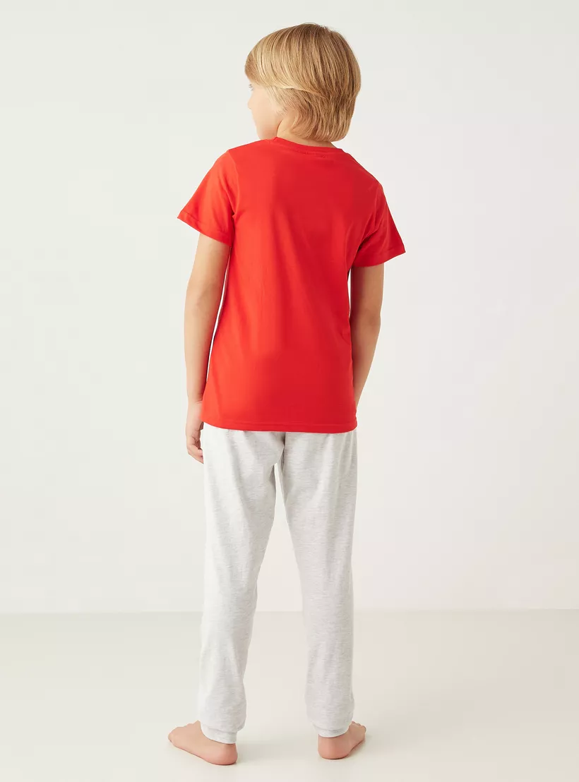 Spider-Man-Print-T-shirt-and-Pyjama - Set of 2-6