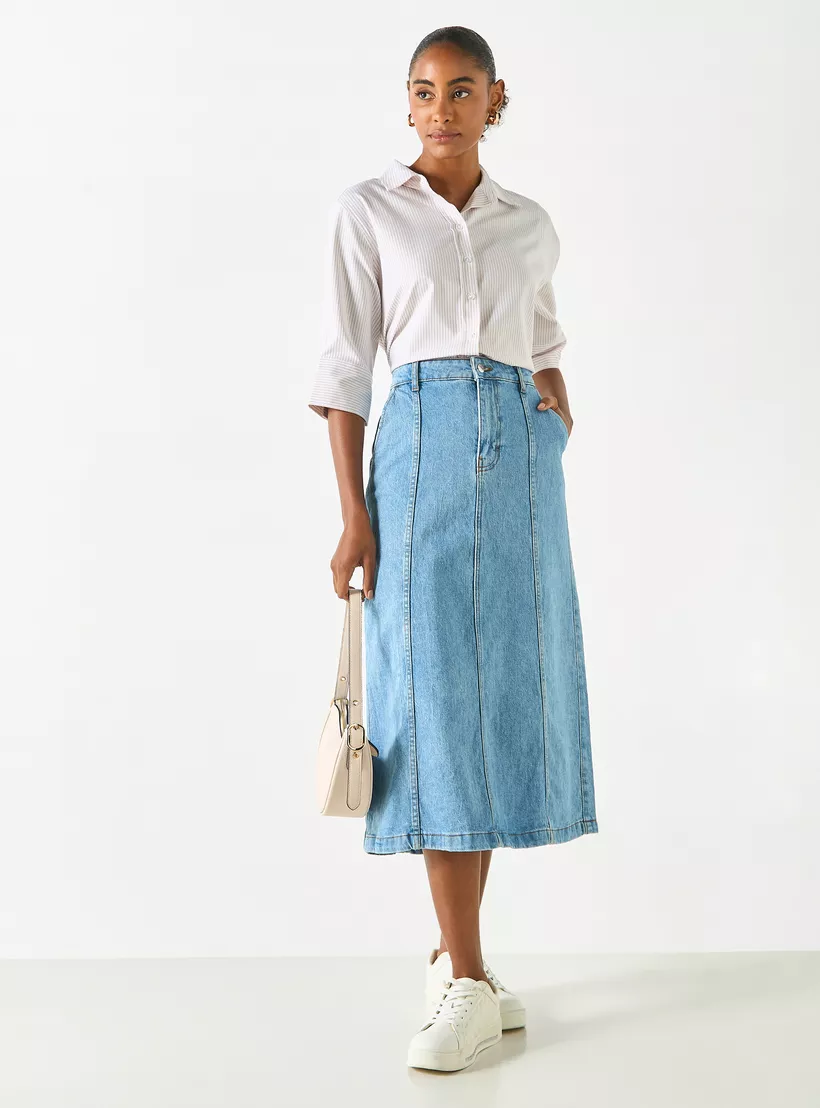 Striped High-Low cream-2